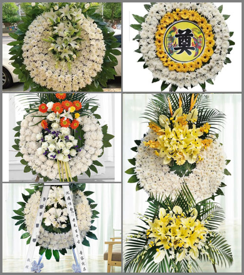 上海奉贤区南桥镇灯塔村花圈速递